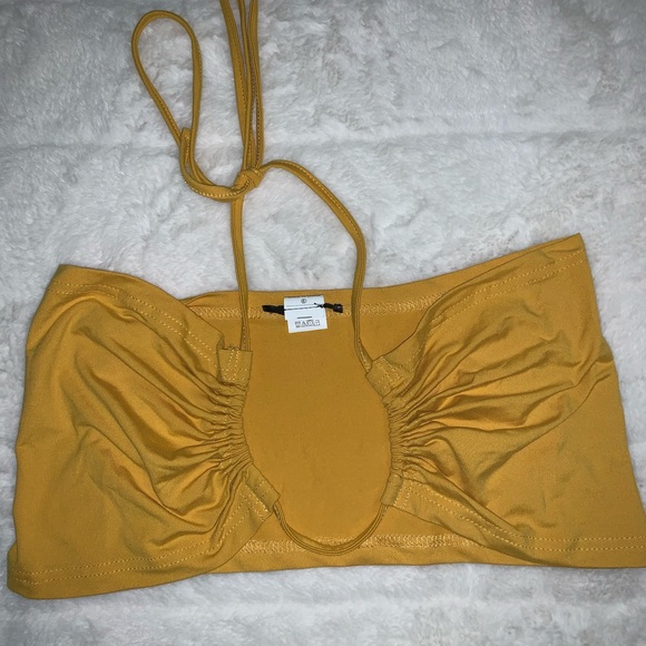 YELLOW Cross Over Top - Picture 2 of 2